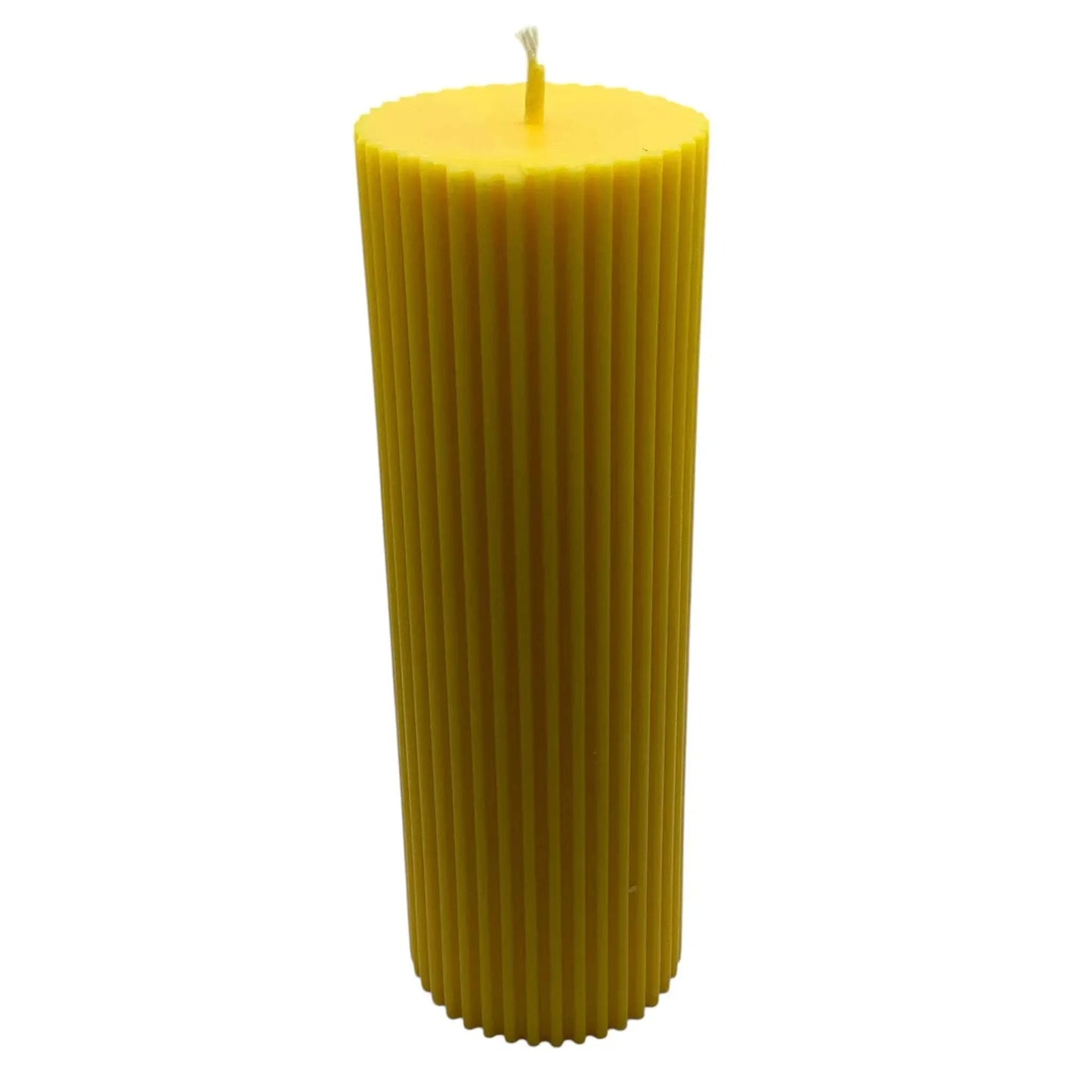 250g Ribbed Column Jasmine Pillar Candles