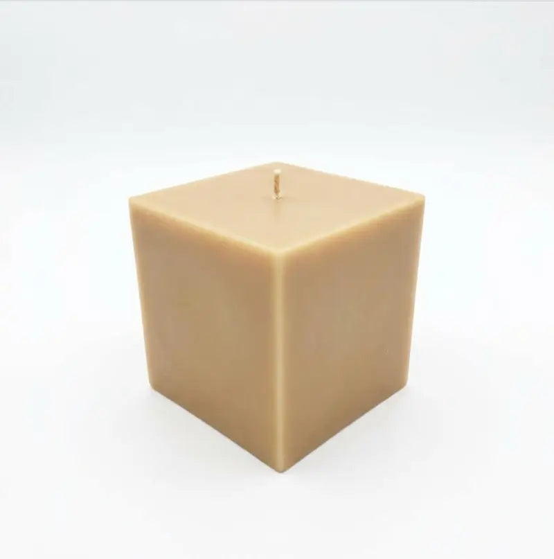 Custom Candle Extra Large Square in a beige color, featuring a square design for a unique fragrance experience.