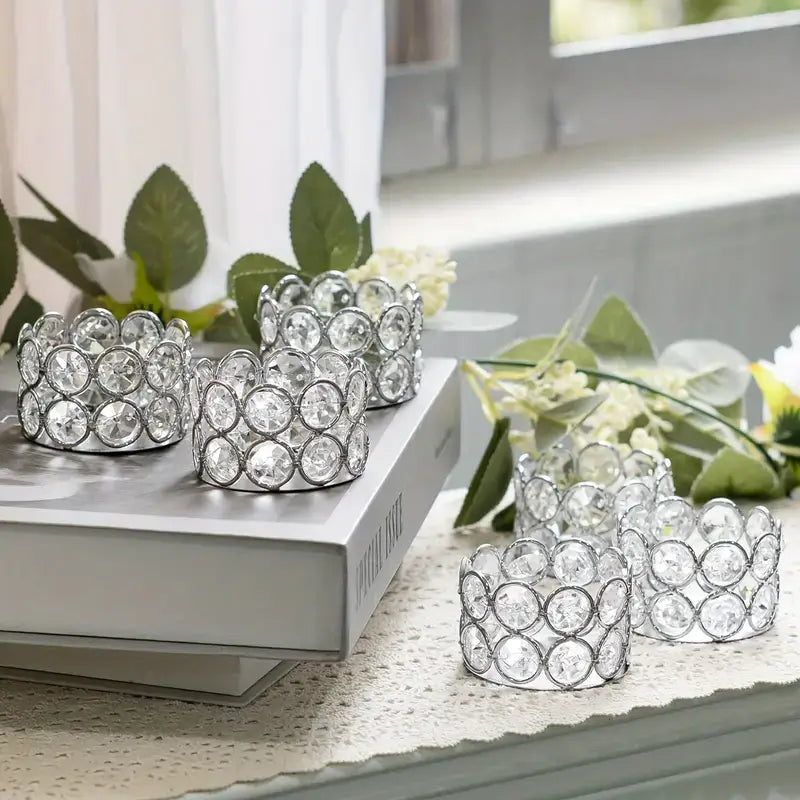 Crystal Tealight Candle Holders