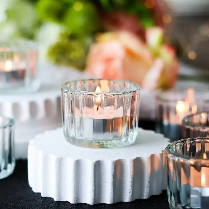 Glass Tealight Candle Hoders
