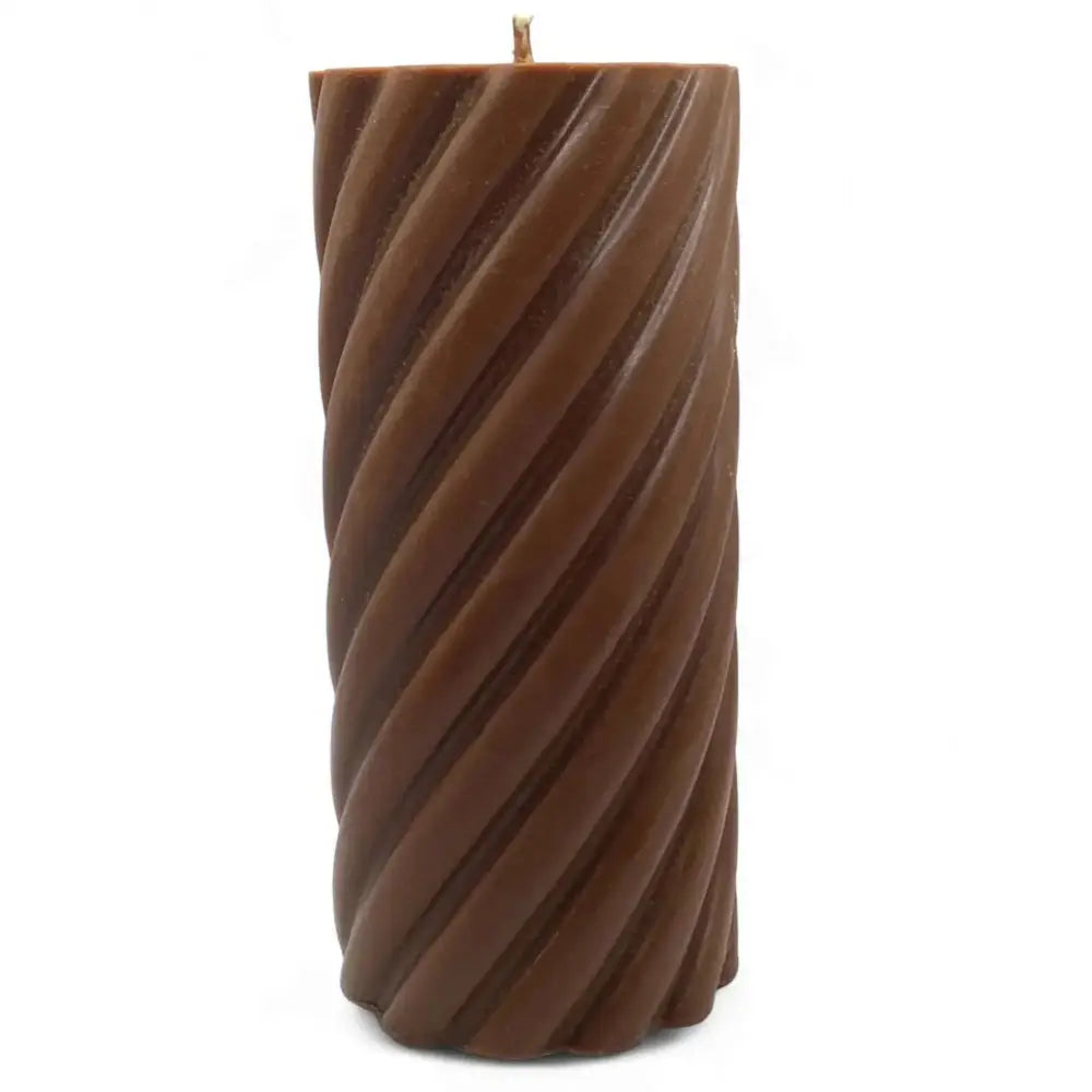 480g Spiral Australian Sandalwood Scented Soy Pillar Candle