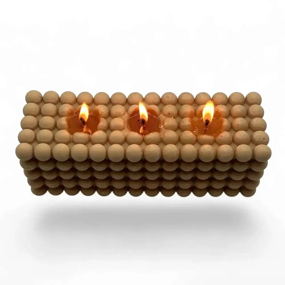 Bubble Candle - Elegant Three Wick Rectangle