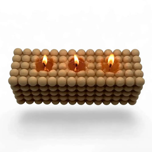 Bubble Candle - Elegant Three Wick Rectangle