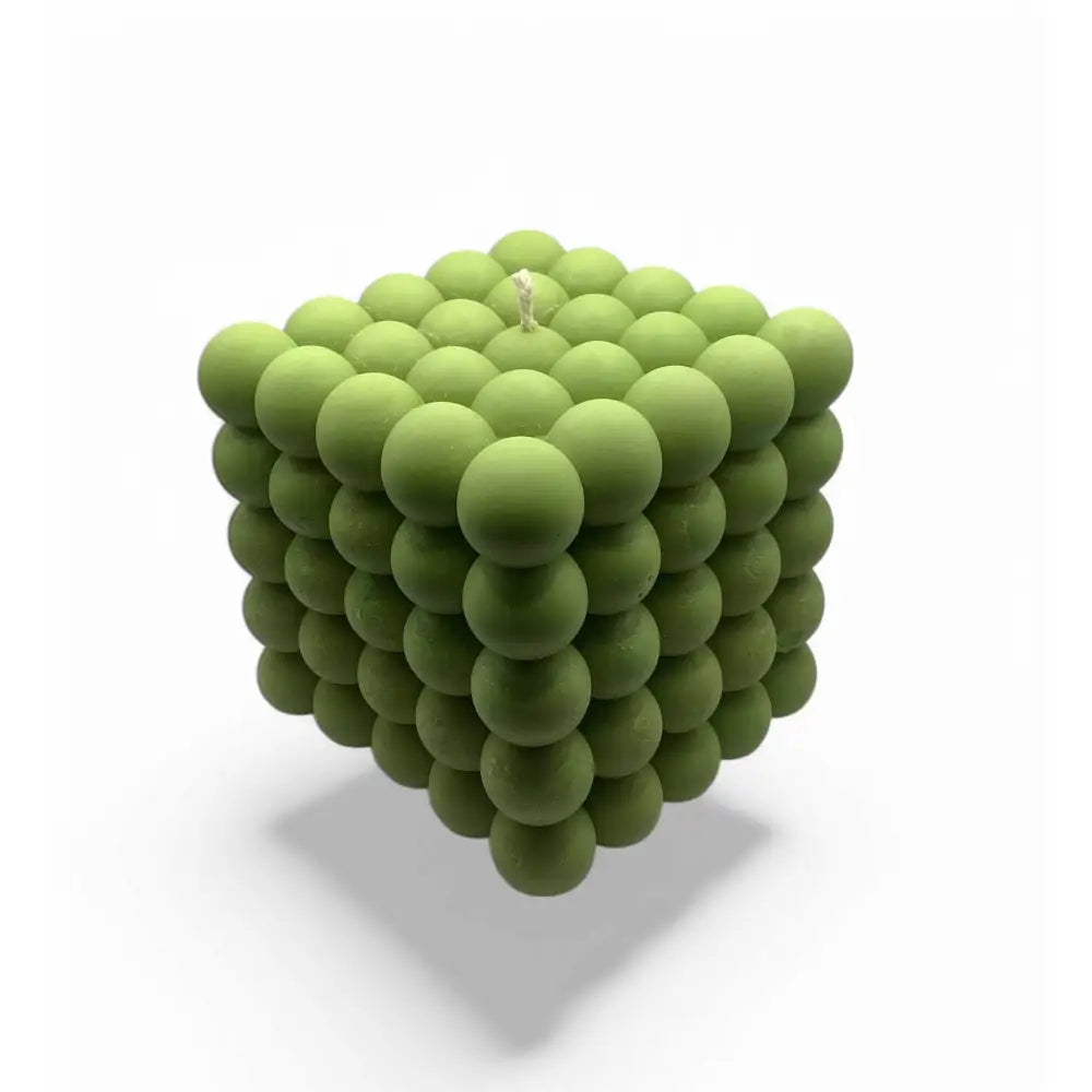 Lime Sandalwood Bubble Cube Candle