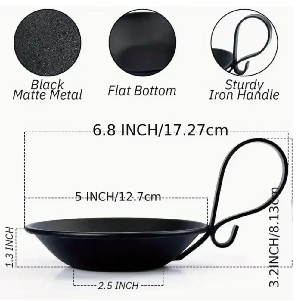 Chamberstick Candle Holder with Handle