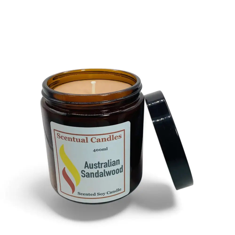 400ml Australian Sandalwood Scented Soy Candle Set