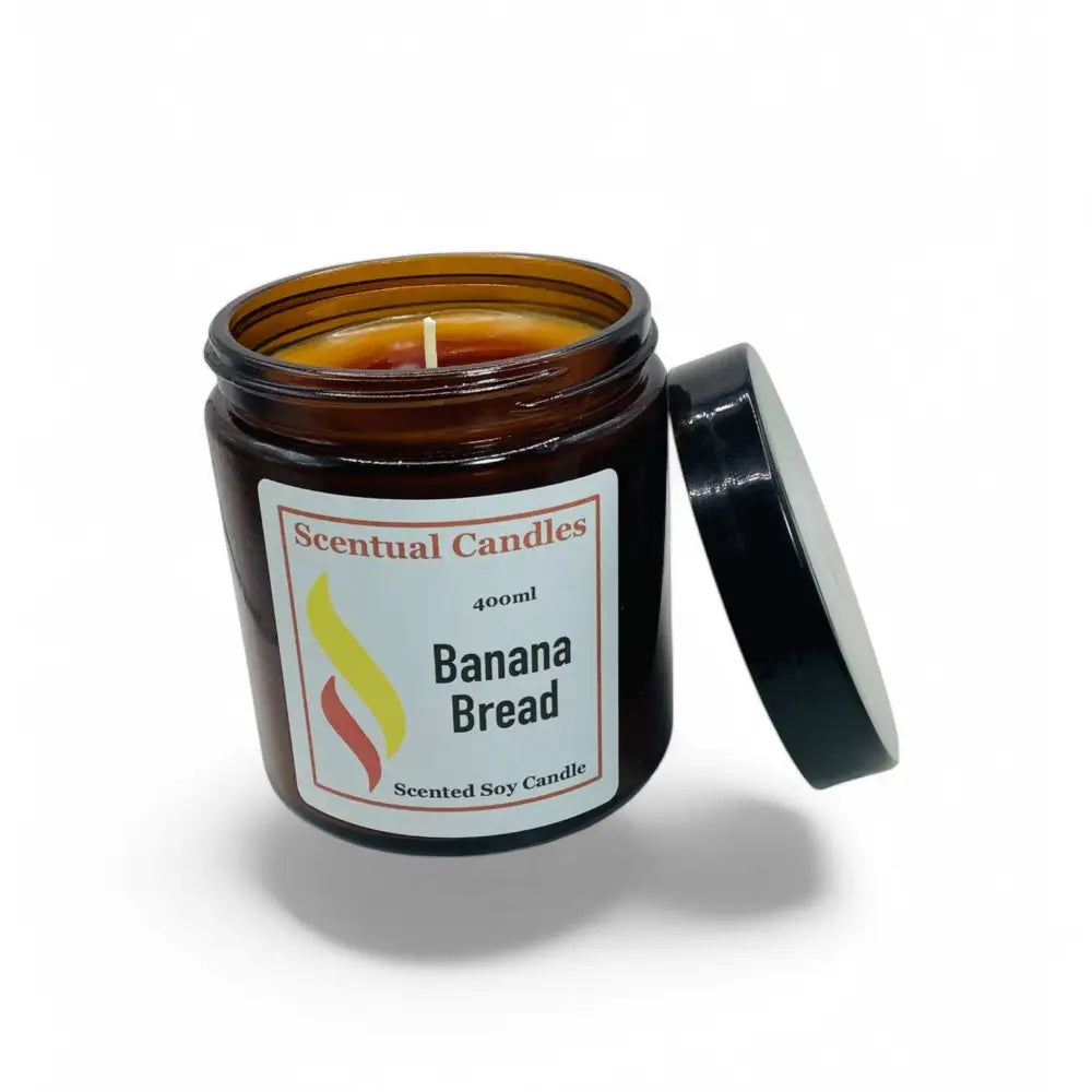 400ml Banana Bread Scented Soy Candle Set