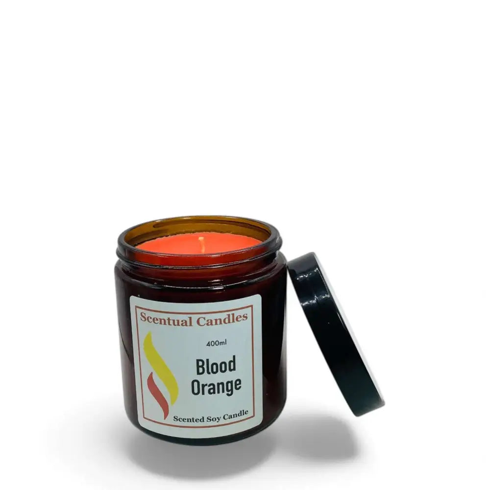 400ml Blood Orange Scented Soy Candle Set