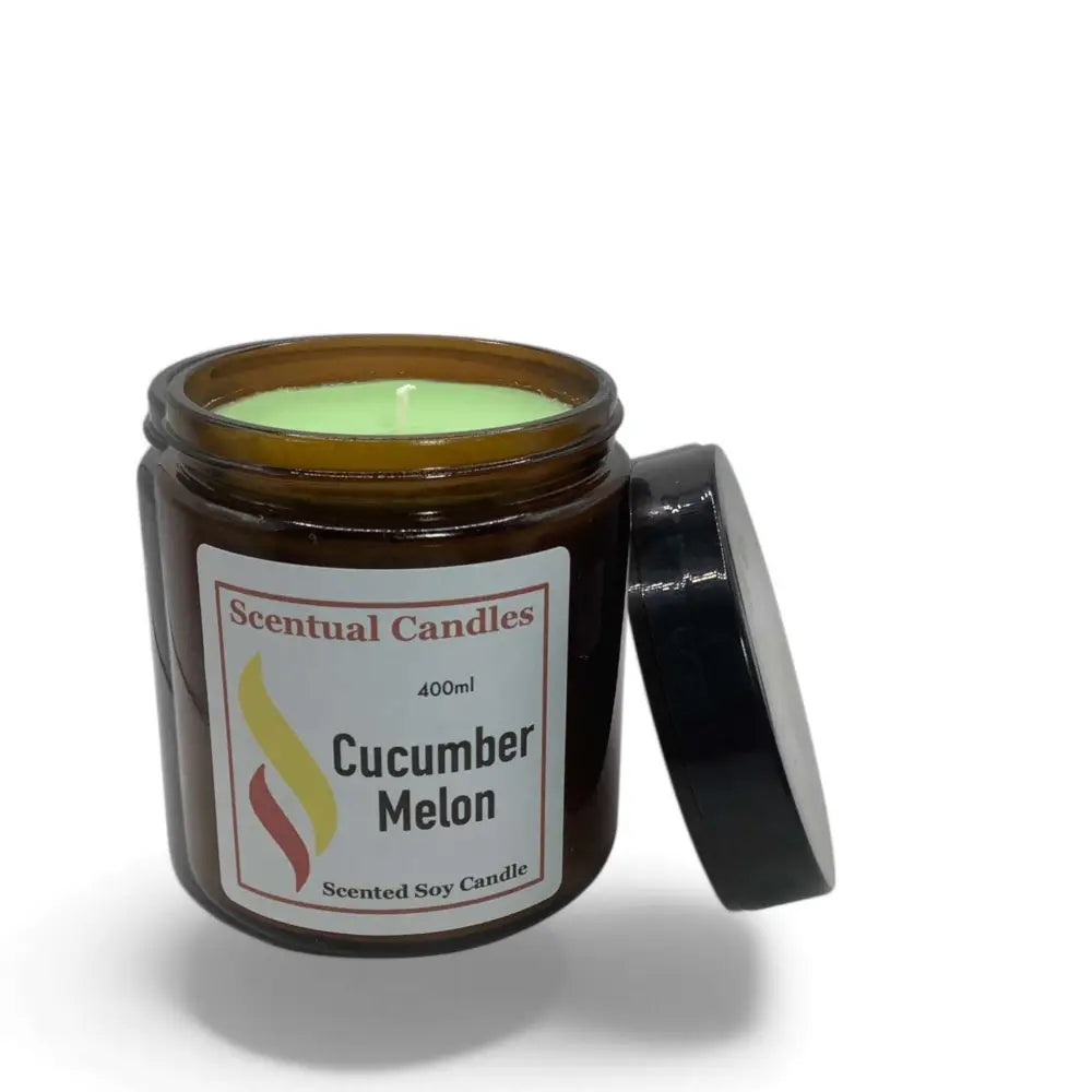 400ml Cucumber Melon Scented Soy Candle Set
