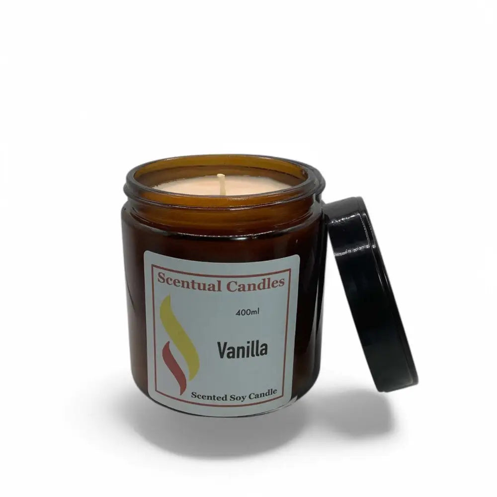 400ml Vanilla Scented Soy Candle Set