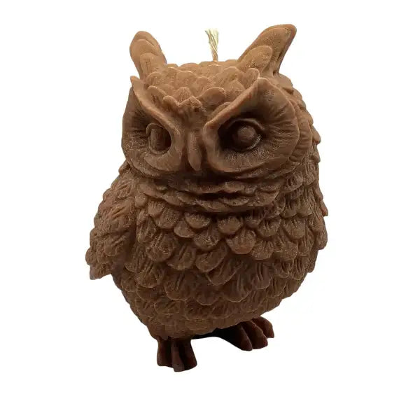 Sandalwood Scented Soy Owl Candle