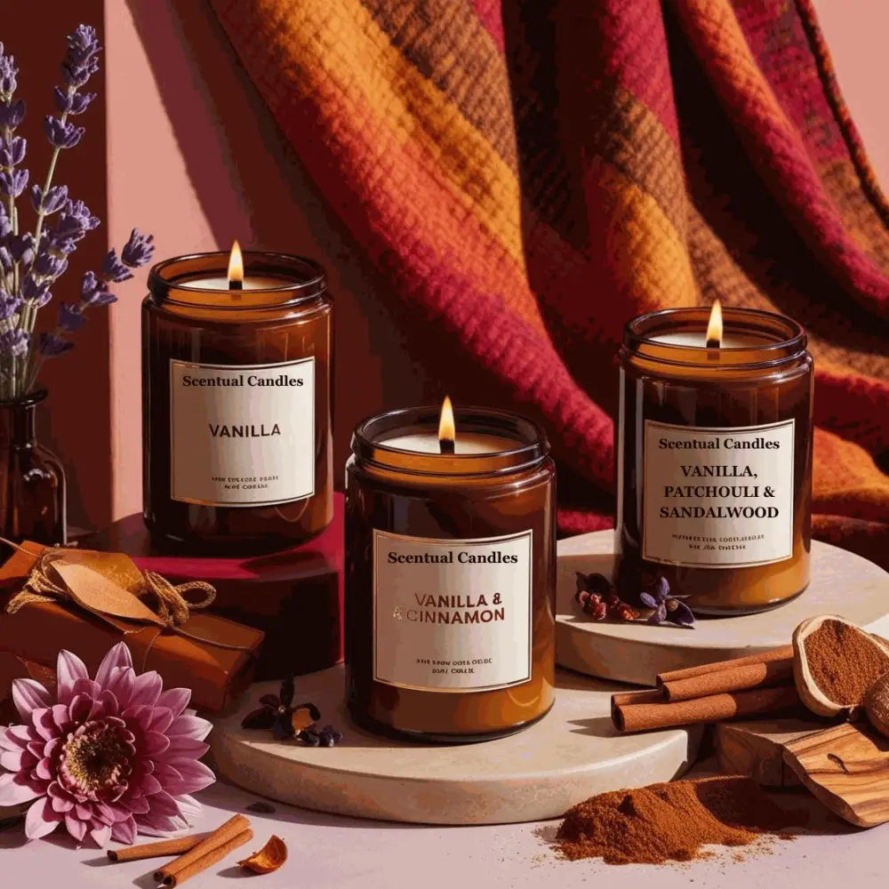 Vanilla Lovers Soy Candle Trio Set