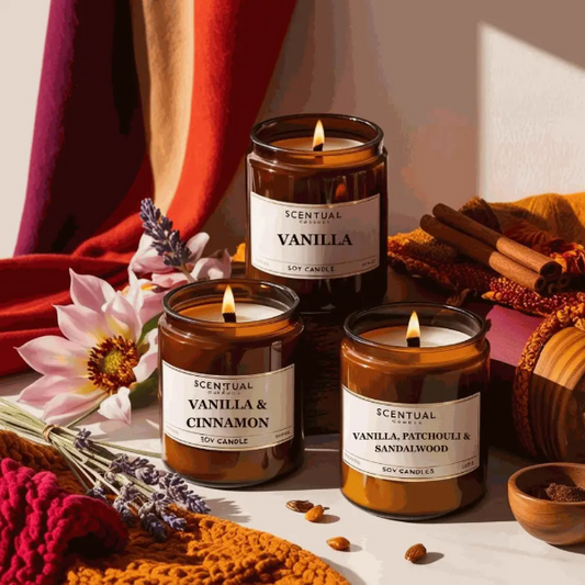 Vanilla Lovers Soy Candle Trio Set