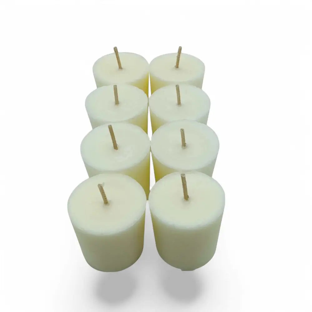 8 Pack Vanilla Patchouli and Sandalwood Scented Votive Candles