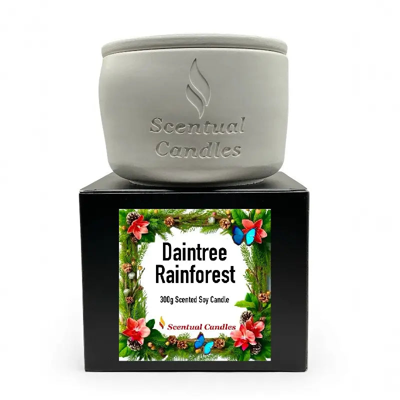 Pine Scented Daintree Rainforest Candle from Australian Scents Collection.