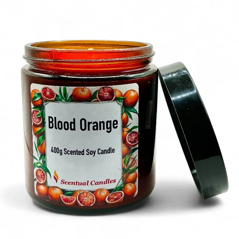 Blood Orange Candle - Scented Soy with captivating citrus aroma