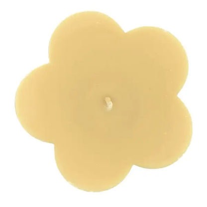 Vanilla Candles Scented Soy Pillar shaped like a flower