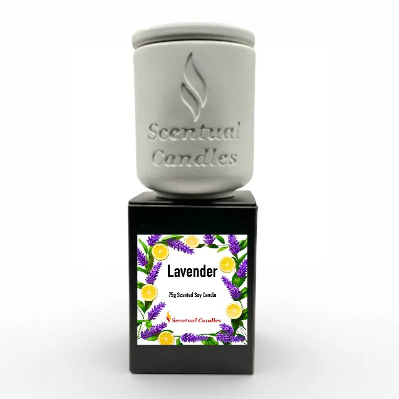 Lavender 75g soy candle from Set of 4 Mini Candles - Florals