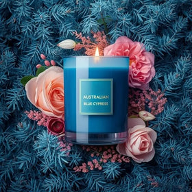Australian Blue Cypress Candle with Jasmine