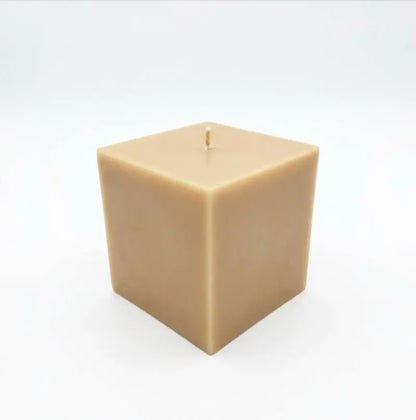 Customisable Candle – Extra Large Pillar, square shape, available for personalized fragrance and color options.