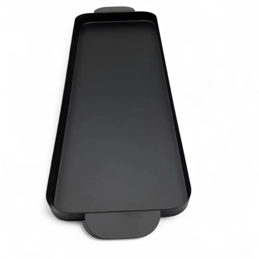 Candle Tray Large Black Metal 39cm - sleek powder-coated design perfect for oversized candles.