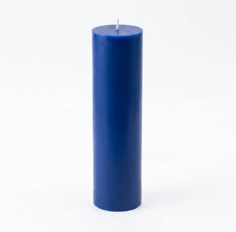 Tall Candle in deep blue color, 30cm x 7cm size, 1.05kg, perfect for adding elegance to any space.