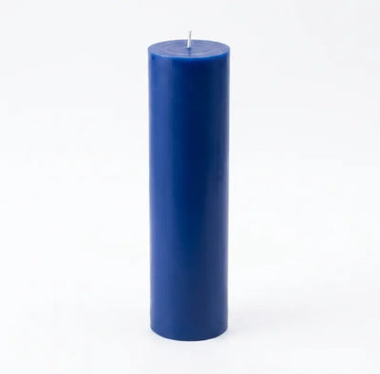 Tall Candle in deep blue color, 30cm x 7cm size, 1.05kg, perfect for adding elegance to any space.