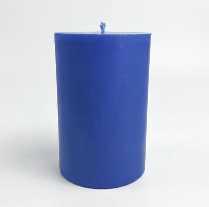 Extra Large Pillar Candle in blue color, 1.1kg, ideal for home decor and long-lasting fragrance.
