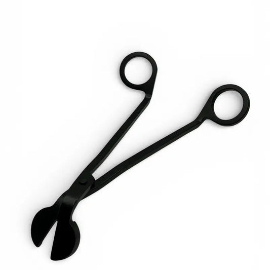 Wrought iron Candle Wick Trimmer with matte black finish for precise wick maintenance and cleaner, longer candle burning.
