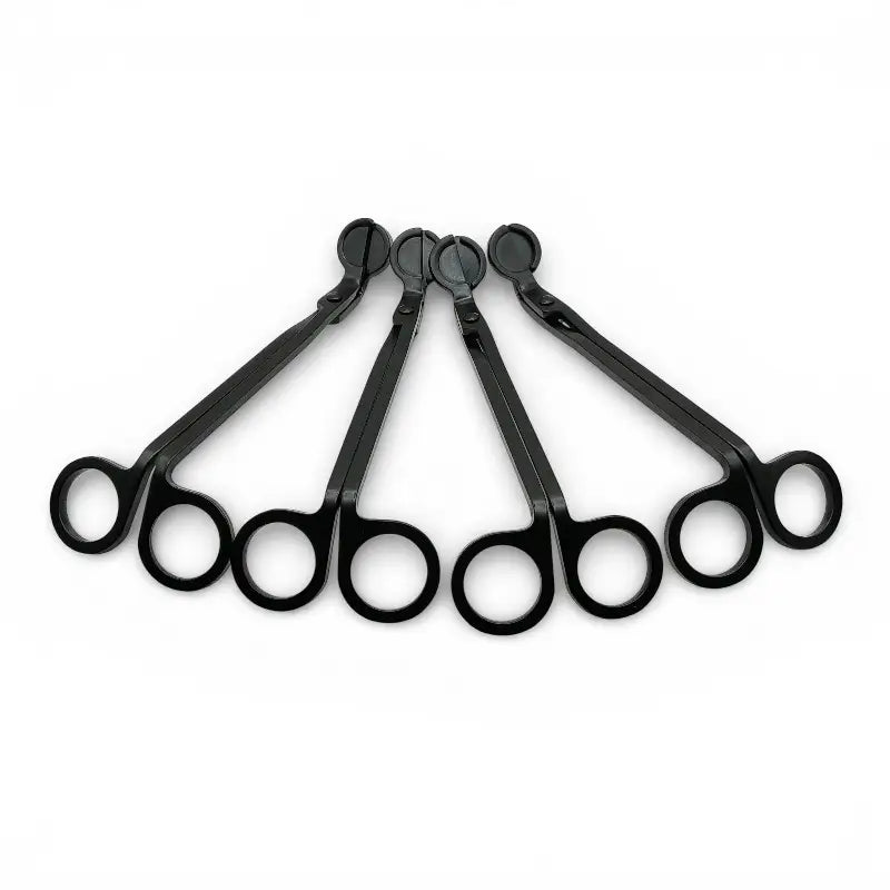 Candle Wick Trimmer Tool in matte black wrought iron for precise wick maintenance and a cleaner, longer candle burn experience.