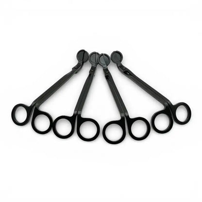 Candle Wick Trimmer Tool in matte black wrought iron for precise wick maintenance and a cleaner, longer candle burn experience.
