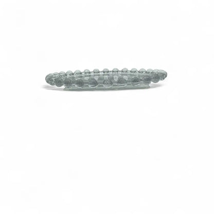 Candle Plate Decorative Round Glass with bead design, perfect for elegant candle displays and adding sophistication to any setting.