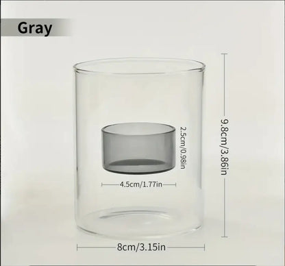 Decorative Glass Tealight Candle Holder measurements