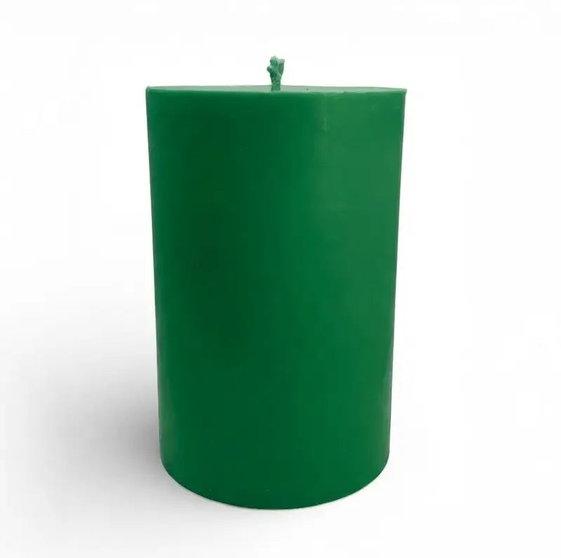 Extra Large Pillar Candle 1.1kg in green, decorative centerpiece with bold fragrance for home decor.