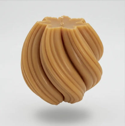 Ball Candle extra large customisable pillar in a unique sculptural design, hand-poured in Sydney.