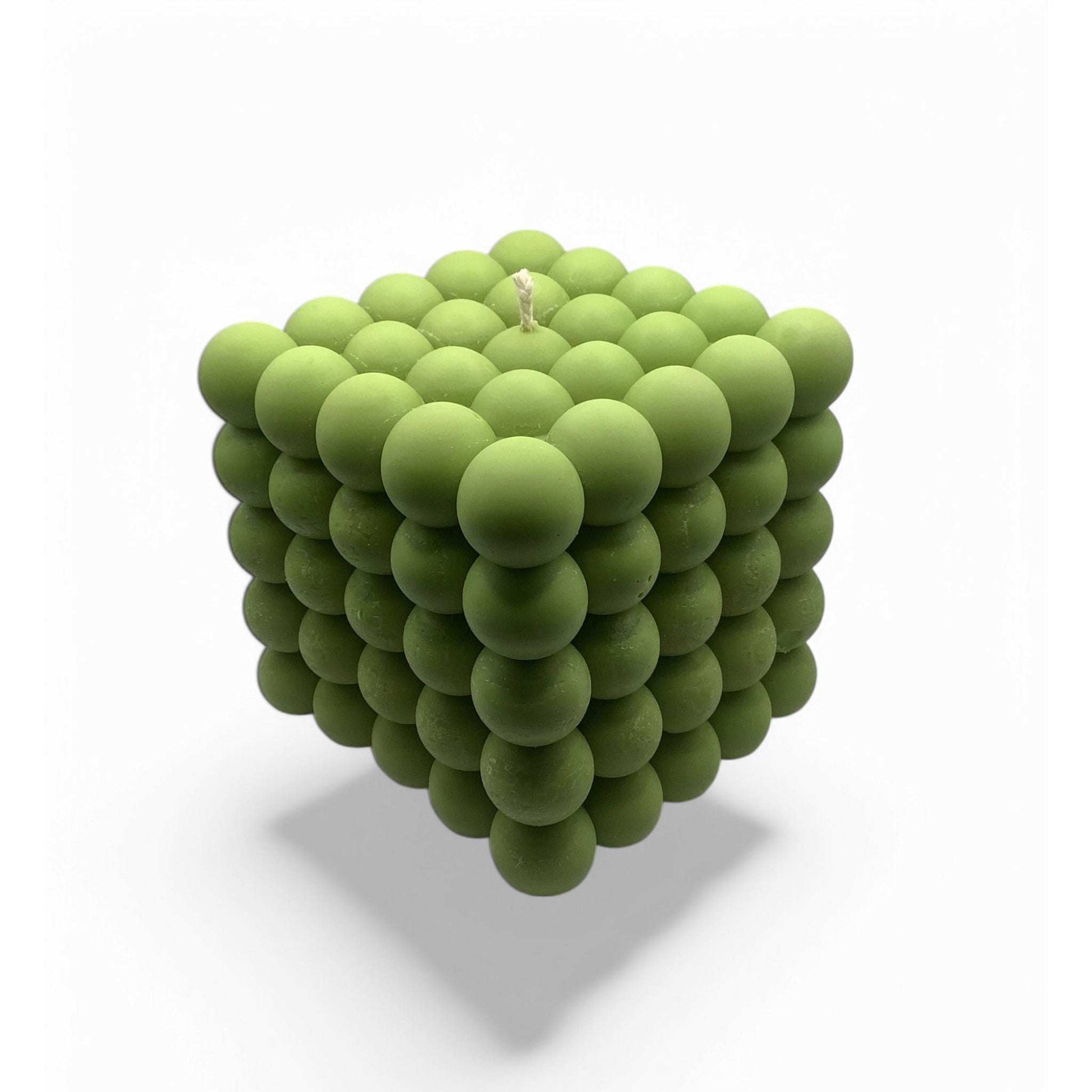 Lime Sandalwood Bubble Cube Candle