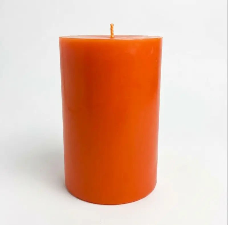 Extra Large Pillar Candle 1.1kg in orange, perfect for home decor and fragrance.