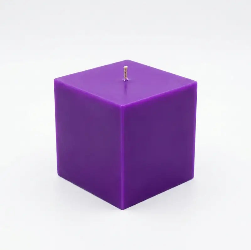 Purple Customisable Candle in extra large pillar shape