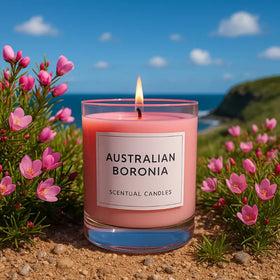Australian Boronia Scented Candle - Glass Jar