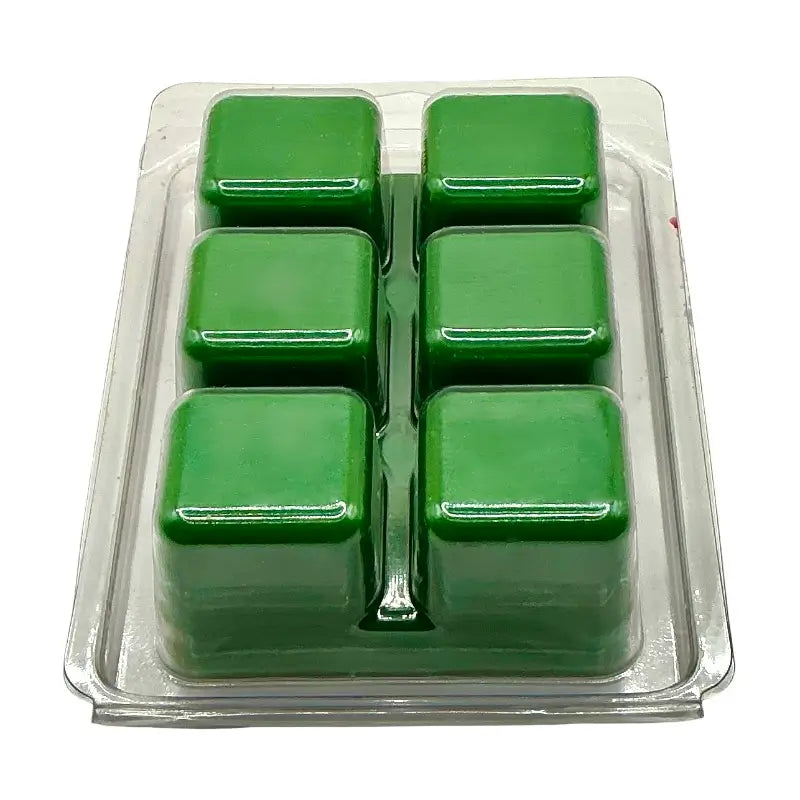 Green Wax Melts – Scented 6 Cube Pack for fragrance control and lasting aroma release in electric warmers or oil burners.