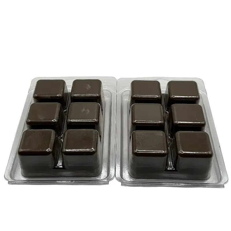 Wax Melts – Scented 6 Cube Packs in packaging, ideal for home fragrance, soy-based for even scent release in oil burners or warmers.
