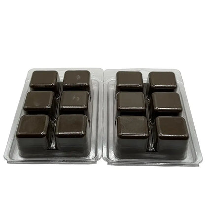 Wax Melts – Scented 6 Cube Packs in packaging, ideal for home fragrance, soy-based for even scent release in oil burners or warmers.