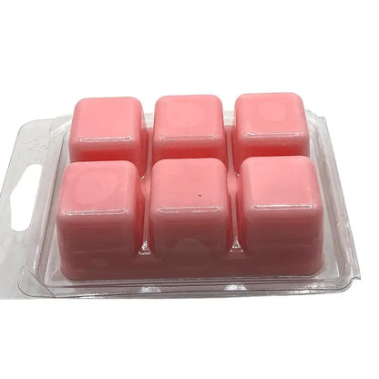 Pink scented Wax Melts in 6 cube packs, perfect for lasting fragrance with soy formula for any room and occasion.
