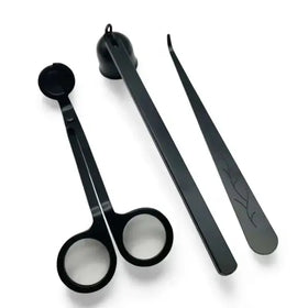 Candle Care Kit - Matte Black, Wick Trimmer & Snuffer