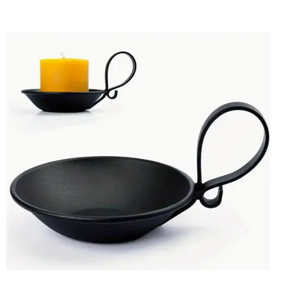Chamberstick Candle Holder with Handle