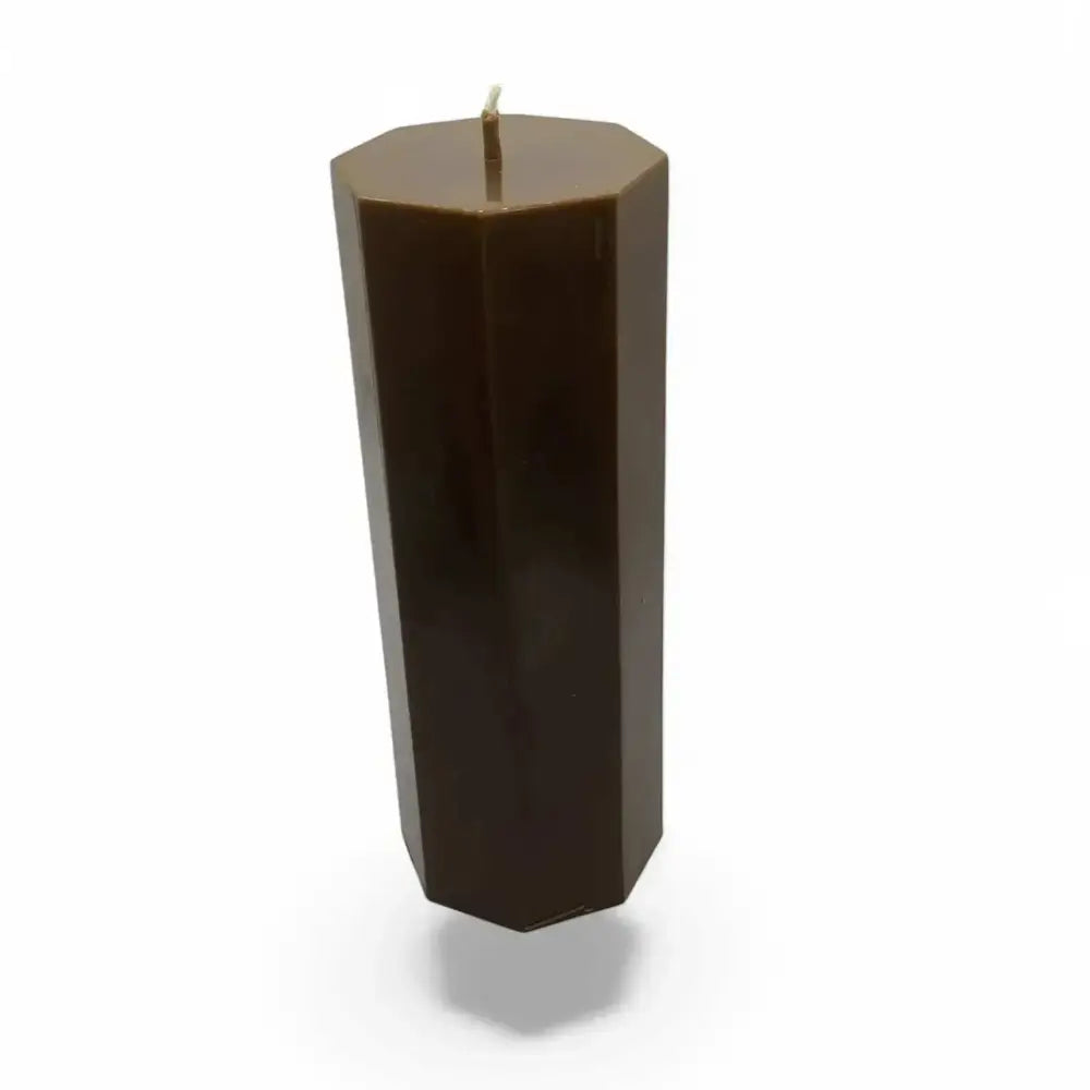 Chocolate Candles Scented Soy Hexagon Pillar 