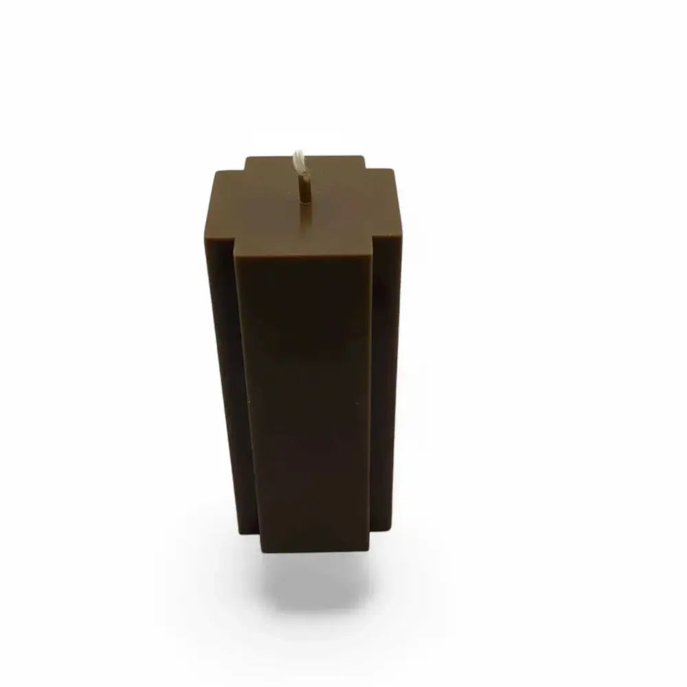Chocolate Candles Scented Soy Double Edge Pillar 