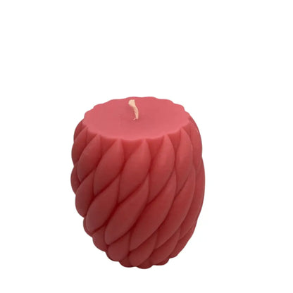 Red Honeysuckle Candles Scented Soy Pillar with elegant design
