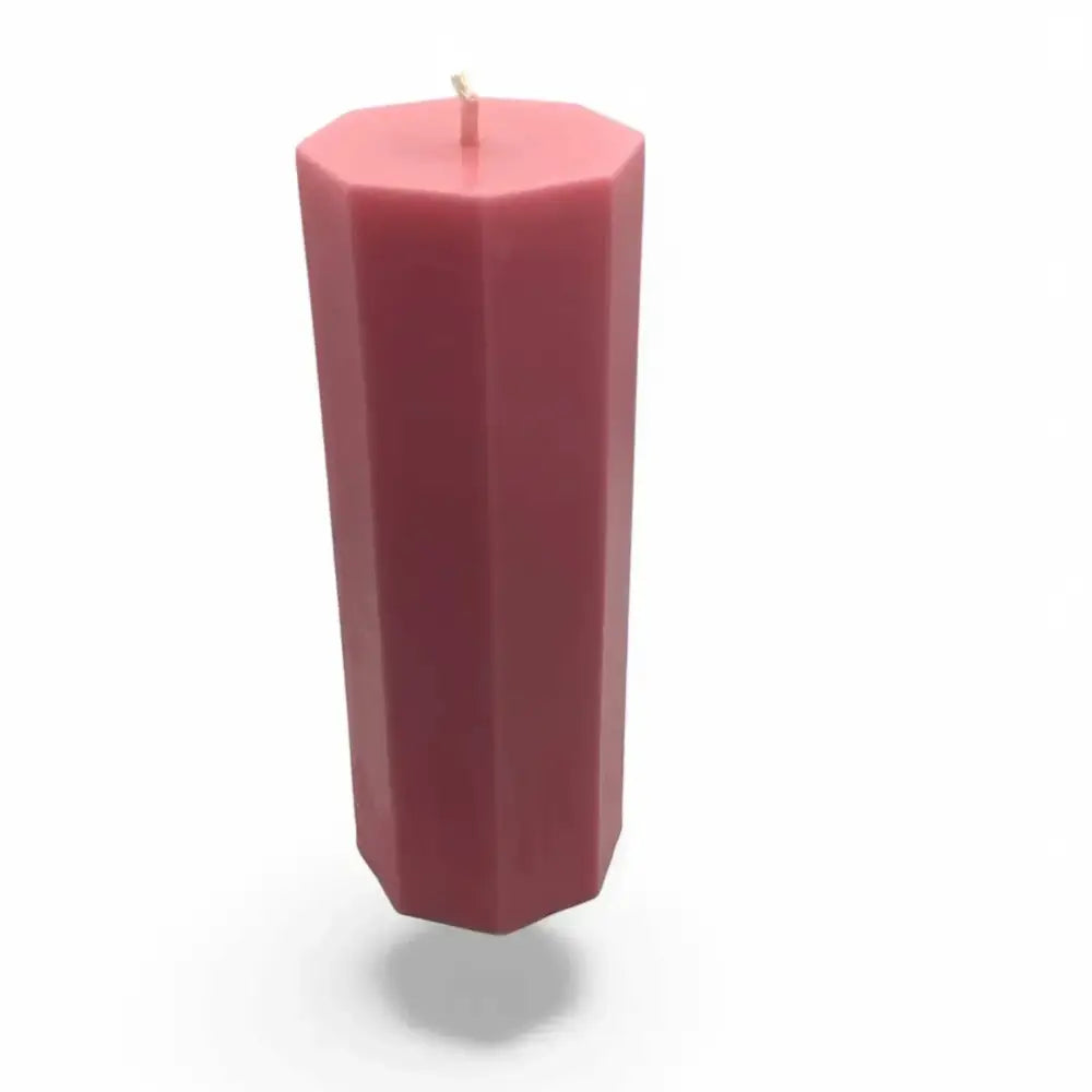 Pink Honeysuckle Scented Soy Pillar Candle