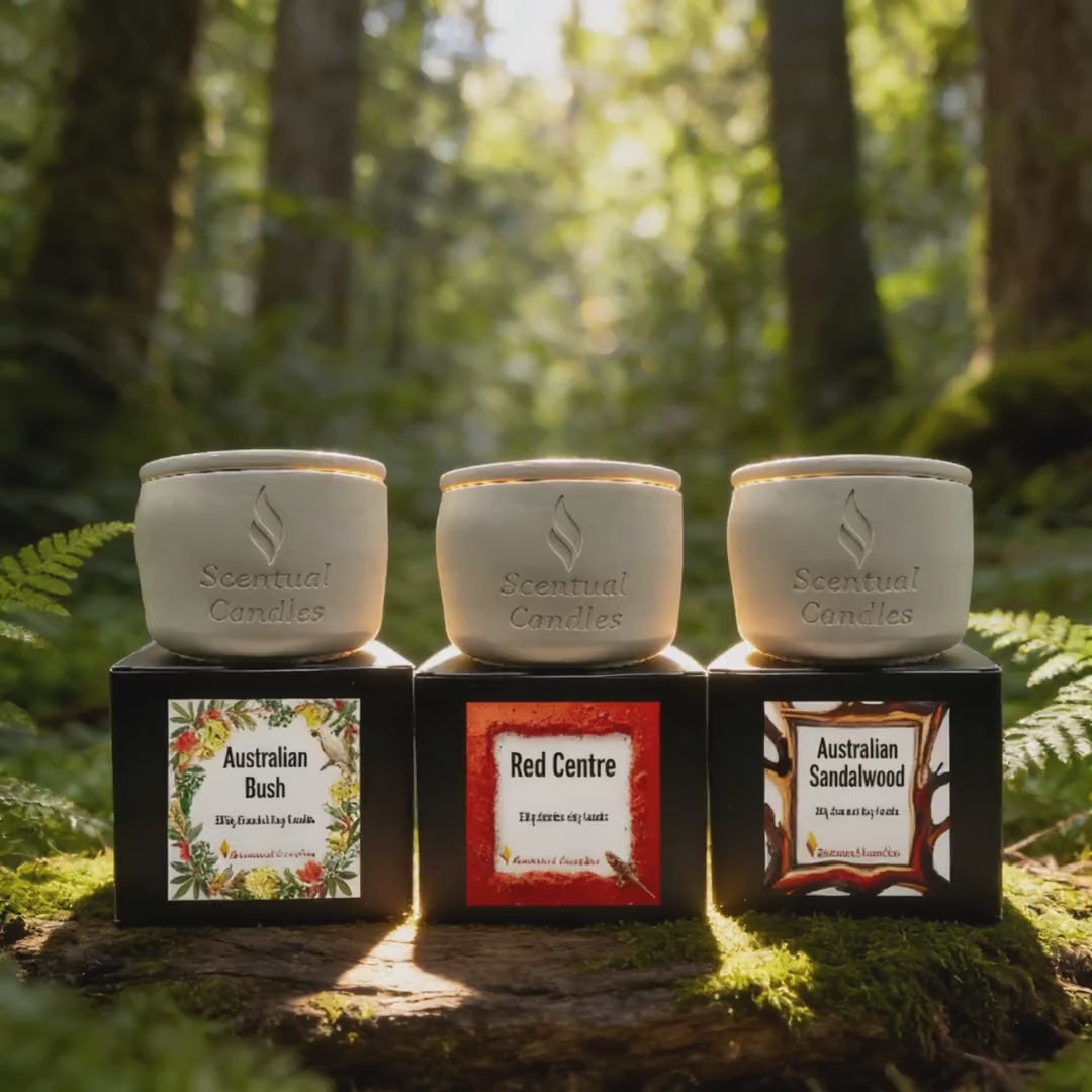 Woody and Earthy Candle Set